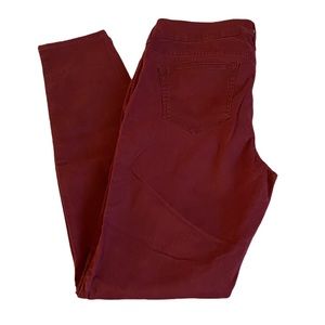 ANA Jeggings Burgundy Women's Size 30/10